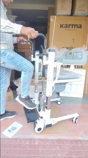 Fast Assemble Hydraulic Patient Lift and Transfer Chair for Seniors Patients Healthcare Home