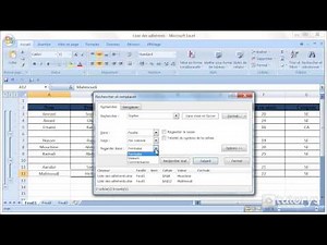 Comment rechercher et remplacer avec Excel 2007 ?