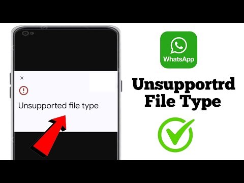 How To Fix Whatsapp PDF Unsupported File Type Problem ?.