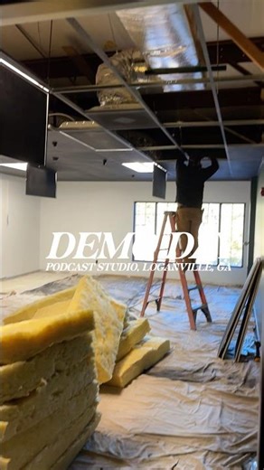 Demo Day // Podcast Studio in Loganville GA #construction #constructionproject #atlanta