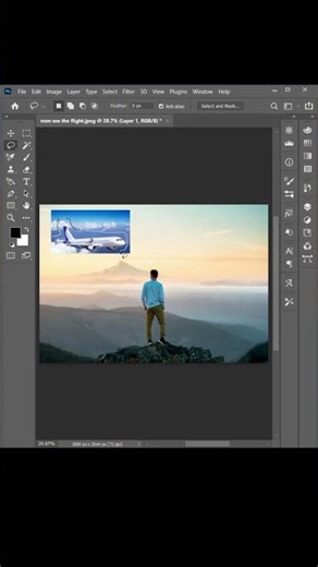 How to Blend and Merge Two Layers Photoshop tricks 2025 🔥✏️🏙️✈️