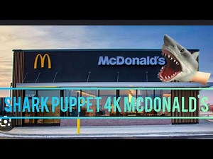 shark puppet 4k goes to McDonald's
