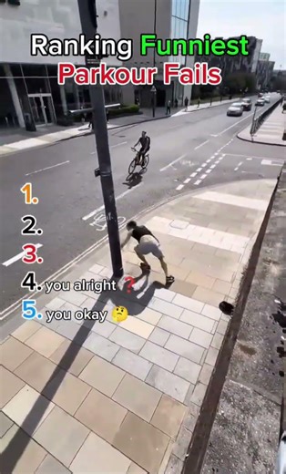 Ranking Funniest Parkour fails 🤣 #funny #shorts