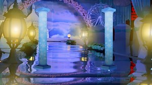 Geelin 2 Pcs 6 ft 3D Snowflake Column Stand-up Cardboard Cutout Life Size Frozen Party Decorations Winter Wonderland Prom Party Decor Backdrop Photo Prop Stand up Snowy Christmas Standup Cutout