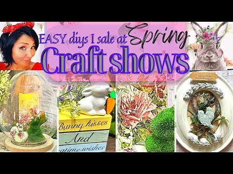 Easy Springtime crafts to sale or enjoy in your home. Diy home decor for Spring / Easter