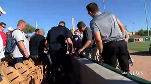 Tim Tebow Prays Over Fan Who Had Seizure at Minor League Game