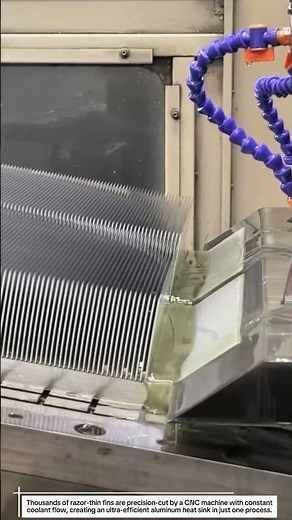 How CNC Machines Create Hundreds of Perfect Heat Sink Fins