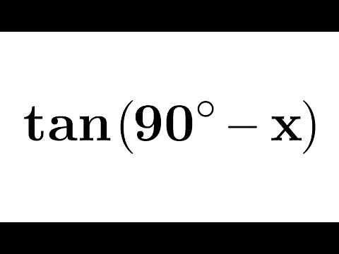 tan(90 – x) | tan(90 – A) | tan(90 – theta) | Identity for tan(90 – x) | value of tan(90 – A)
