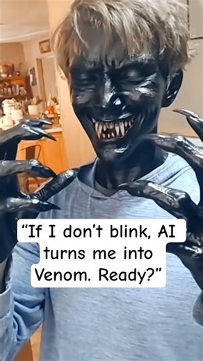 I Turned Into Venom... And It Was Scary 😲 #venom #ai #fypshorts