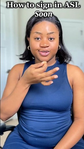 How to sign “soon” in #asl