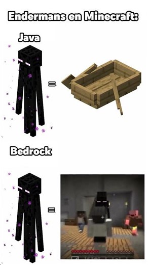 ENDERMANS en BEDROCK #minecraft 🗿🥀