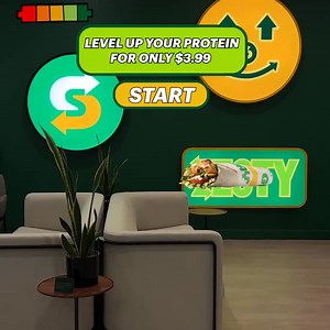 Level up with NEW Protein Pockets, packed with 20g of protein and fresh veggies for only $3.99. | Subway