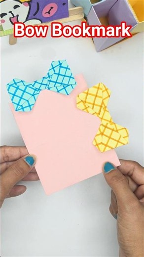 How To Make DIY Paper Bow Bookmark 🎀 Easy Origami Bookmark Tutorial | Paper Craft