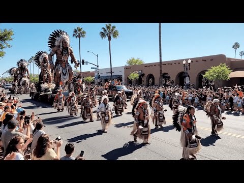 Apache Indian Parade in Texas - Traditional Native American Celebration