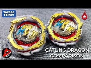 Gatling Dragon Comparison | Takara Tomy vs Flame Brand | Beyblade Burst BU Comparison