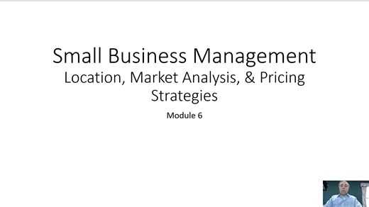 Small Business Management Module 6 Pricing Strategies