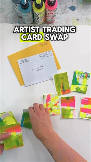 Abby Houston on Instagram: "👉🏼👉🏼👉🏼Hey Artists! It’s almost August and you know what that means….See below for all of the details on 🙋🏼‍♀️How To Join my Annual Artist Trading Card Swap! Please note that cards must be postmarked by August 16th (that means sent!) to participate… Wait-but WHY should you participate???? Well-for me that answer is simple. I love to create community. I love to encourage artists from all walks of life to connect with eachother and I love it when art making bring