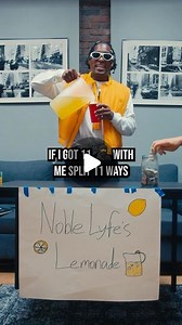 Noble Fayez on Instagram: "Who wants to learn how to make lemonade without lemons? 🤨🫵🏾😁🍋 Song: Big Smile By Noble Lyfe Produced By: @santanathelord Video By: @sociall.a.m.e"
