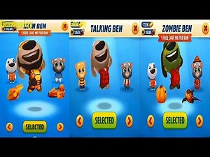 Talking Tom Gold Run IRON BEN VS Zombie Ben VS Talking Ben Catch the Raccoon