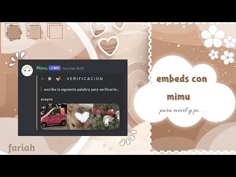 [no actualizado] / tutorial de discord • embeds con mimu y cómo mostrarlos ♡ ( en español )
