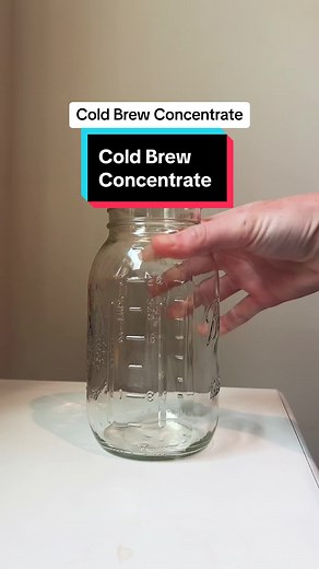 Make your own cold brew concentrate at home! 1 cup coffee grounds to 3 cups of water. Let it sit 12-18 hours and then strain and enjoy in any cold brew recipe. I found the coffee pourover pot on amazon! #coldbrew #coffeevibe #coldbrewathome #coldbrewcoffee #coldbrewconcentrate #milkycoldbrew #coffeehack #smallcoffeebusiness #amazonmusthaves #amazonfinds