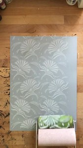 Soft Pattern Roller / Textured Roller 1618 for Wall Design With Fanned Leaves - 15cm / 6" Wide - Etsy Canada