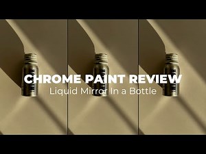 Liquid Mirror in a Bottle??? Mirror Paint Review for 3D Plaster Art