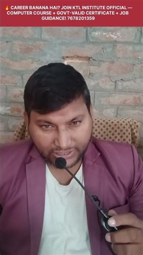 🔥 Career Banana Hai? Join KTL Institute Official — Computer Course + Govt-Valid Certificate + Job