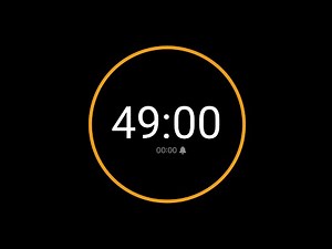 49 Minute Countdown Timer with Alarm / iPhone Timer Style