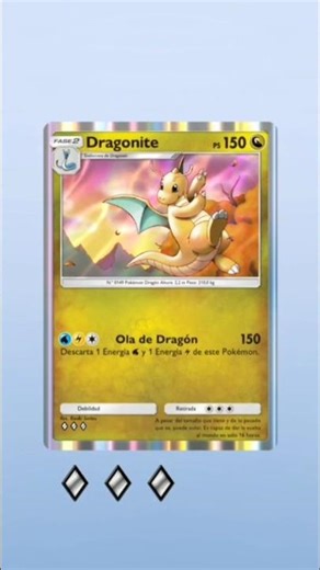 la genial carta de Dragonite pokemon tcg