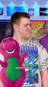 Barney Got Glazed!!! 🤣🤣🤣 #barney #snoopdogg #krispykreme #trynottolaugh #buttons | Uploads of Fun