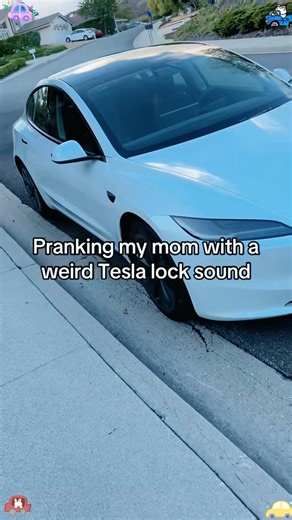 New Tesla locking sound effect #funnyvideos #car #foryou #fyp