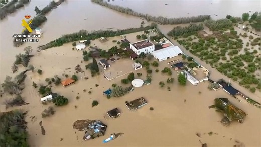 Heavy rains in Spain leave floods and at least one dead