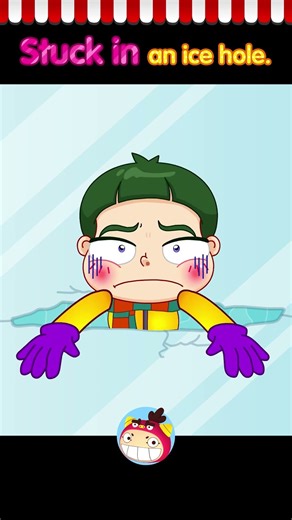 Stuck in an ice hole #survival #forkids #redmon