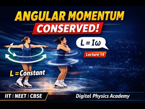 Conservation of Angular Momentum Explained with Examples | Lecture 14 | IIT/NEET