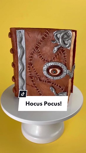 Magical Hocus Pocus Spell Book Cake Tutorial
