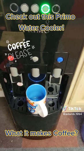 Primo Water Cooler with Built-in K-Cup for Coffee Brewing