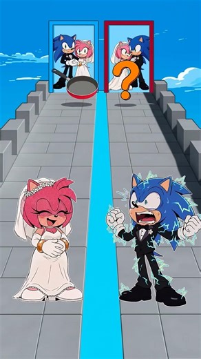 Perfect Puzzle Run Challenge: Sonic vs. Amy Rose #SonicTheHedgehog #Sonic #Shorts