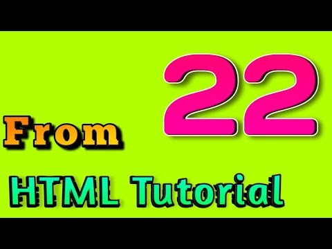 HTML Form | HTML Tutorial | Part 22