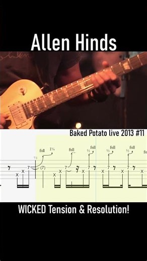 WICKED Allen Hinds TENSION with SMOOTO Resolution #1000subscriber 1 (Baked Potato live 2013 #tabs )