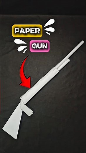 DIY Paper Gun Tutorial 🔥 Easy Origami Gun