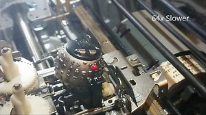 IBM Selectric Typewriter Golf Ball Filmed in Slow Motion