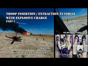 Part 2 DCS - Troop insert / extraction tutorial with EXPLOSIVE CHARGES 2024