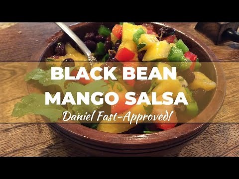 Daniel Fast-Approved Black Bean Mango Salsa Recipe - 7 Ingredients!