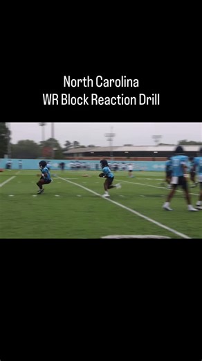 Football Drills on Instagram: "North Carolina WR Block Reaction Drill #football #footballdrills #footballdrills🏈 #americanfootball #americanfootballdrills #drills #widereceiver #widereceiverdrills #wr #wrdrills #wideout #wideoutdrills #wideouts"