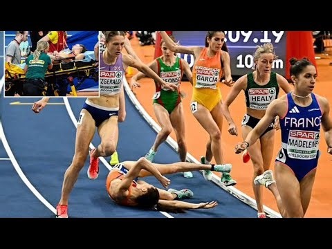 Dutch Runner Collapses in Dramatic Collision at European Indoor Athletics
