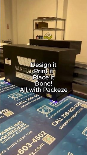 Design it, print it, place it with Packeze