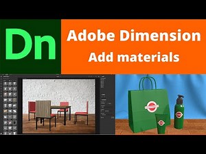 Adobe Dimension add materials