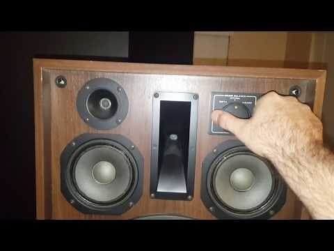 Sansui SP-5500X Vintage Speakers Powered By Kenwood KR-9400