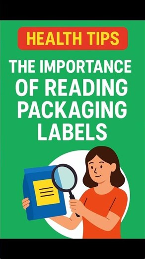 The importance of reading packaging labels #healthtips